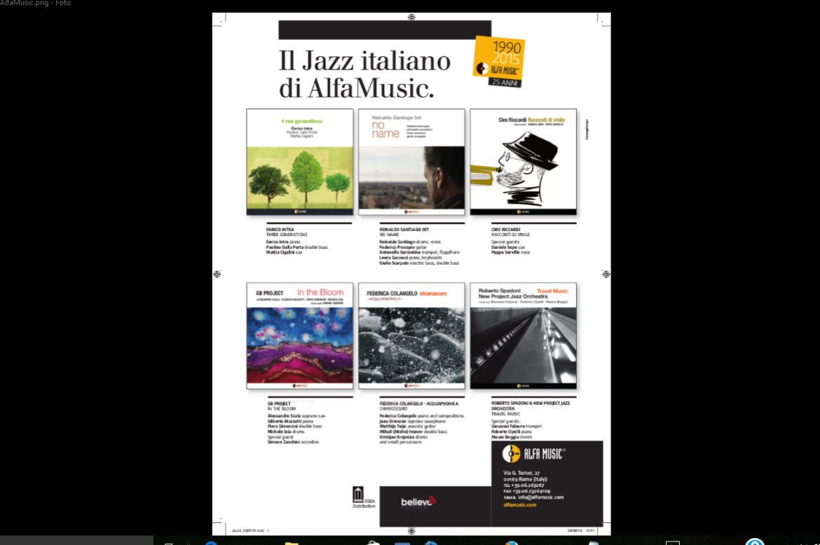JAZZIT: “In the Bloom” 25 anni di Jazz italiano Alfamusic